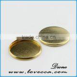 Gold Color DIY Metal Setting,DIY Jewelry Cameo Jewelry Settings,Metal Charms for Glass Setting thumbnail-1
