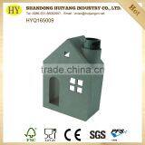 Shabby Chic House Shape Christmas Wooden Decoration on Sale thumbnail-3