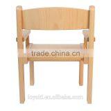 Children's Furniture Solid Beech Wood Child Chair Children's Chairs With Armrests Natural Varnish Kid Chair thumbnail-3