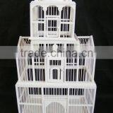 Decorative Wedding White Wood Birdcage thumbnail-1
