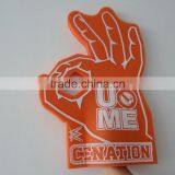 Orange OKAY Shape Design Sponge Foam Hand Gloves thumbnail-2