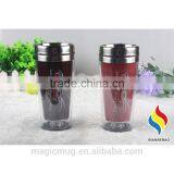 16 oz Color Changing Double Wall Stainless Steel Travel Mug thumbnail-1