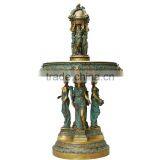 Outdoor Garden Decoration Metal Craft Life Size Women Statues Set thumbnail-1