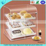 2014 Hot Sale!!! Clear Acrylic Bread Display Case Stand,acrylic Cake Cover thumbnail-3