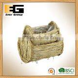 Popular Nature Rattan Garden Flower Pots thumbnail-2