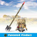 The Ultimate All in One Tactical Survival Gear Tool Multifuncional Shovel With Hammer Knife Flashlight And Fire Starter thumbnail-1