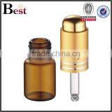 Best Selling 3ml 5ml 7ml 8ml Cosmetic Essential Oil Bottle Perfume Glass Amber Golden Aluminum Pump Glass Perfume Bottle China thumbnail-2