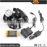 XML T6 Led Headlamp With 18650 Battery,charger and Car Charger thumbnail-1