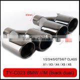 Auto Tuning Stainless Exhaust Tips Laser M Polish for Bmw thumbnail-4