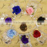 Acrylic Ring Box Engagement Preserved Flower For Mother's Day Wedding Valentine Day thumbnail-4