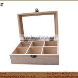 Personalized Wood Coffee Box With Glass Lid thumbnail-2