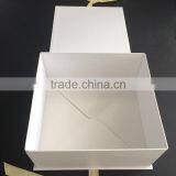 White Color Foldable Structure Kid Boys Children White Baby Clothes Box Ribbon Closure thumbnail-4