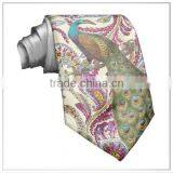 Customized Respberry Paisley Painting Digital Printing Top Quality Men's Silk Satin Tie/Necktie thumbnail-1