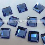 Flat Back Galss Square Crystal Loose Beads for Clothing Decoration