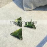 wholesale triangel shape flat back crystal sew on rhinestone for jewelry accessories