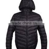 Men Black Padded Jacket With Detachable Hood in Winter Stocklots thumbnail-1