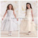 White Children Lovely Lace Flower Girl Dress for Wedding thumbnail-1