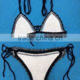 New Fashion Ladies Crochet Cotton Summer Beach Bikini Set