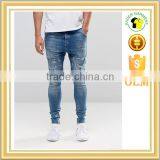 Stretch Skinny Fit Ripped Denim Jeans Pencil Pants Trousers Plus Size thumbnail-1