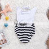 S60681B 2017 New Infant Baby Rompers Cotton Sleeveness Zebra Stripe Climbing Clothes thumbnail-4