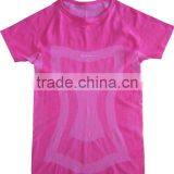 Ladies Sport Wear Seamless Short Sleeve T-shirts thumbnail-1