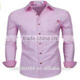 2016 New Wholesale Stylish Slim Fit Long Sleeve Contrast Custom Mens Casual Dress Shirts thumbnail-3