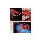 Phoenix Nirvana Original-Creation Natural Red Agate/Garnet Bracelet Natural Crystal Chinese Style thumbnail-3