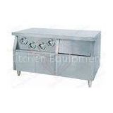 Stainless Steel Commercial Chip Warmer With cabinet , 1500x760x790mm