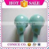 2015 High Quality Stereo 3.5mm Metal Jack Flat Cable Silicone Plug In-ear Stereo Earphone for MP3 thumbnail-2