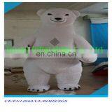 Christmas Decoration Inflatable walking Polar Bear Costume White Bear Costume