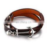 Genuine Real Leather Bracelet With Constellation Zodiac Sign Logo Charms Beads Button Adjustable Size Unisex thumbnail-3