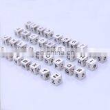 2016 Yiwu Factory Wholesale 6mm Size Metal Alphabet Letter Beads