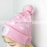 Winter Beanies Cuff Knit Beanie Hats Wholesale Custom Knit Acrylic Beanie