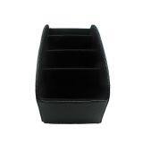 Remote Control Holder Organizer Leather Control Storage TV Remote Control Organizer With 5 Spacious Compartments thumbnail-3