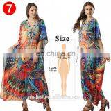 Women Boho Floral Printed Long Blouse Loose Shawl Kimono Cardigan Boho Beach Cover up Shirt Outwear Blusa Mujer Feminino thumbnail-5