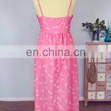 2019 Summer Pink Bow Adjustable Strap Button Boutique Wholesale Mommy And Me Matching (this Link for Girls,1-12years) thumbnail-2