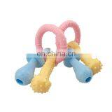 Cute Shape and Color Small Dog Play Toy ,bone,nipple and Ring Combination Puppy Chew and Play Toy thumbnail-5