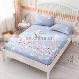 2020 New Design Comforter Modern 3D Floral Printed Full Size 100% Cotton Flat Bed Spread Cover Fitted BedSheets Set For Home thumbnail-2