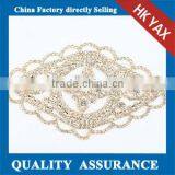 Fashion Rhinestone Triming Crystal,Crystal Rhinestone Trimming Silver Base Dress Chain and Trims for Dress Belt Bride Necklace thumbnail-3