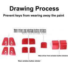 Car Window Lift Button Switch For Tesla Model 3/Y Car Open Door Button Stickers Reminder Door Armrest Stickers thumbnail-4