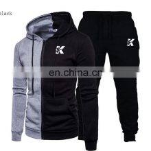 Manufacturer Wholesale Fashion Trend Men's Loose Sports Hooded Pullover Suit S-5XL thumbnail-3
