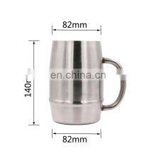 Оптовая партия стальных российских металлических пивных кружек из нержавеющей стали с индивидуальным логотипом, выгравированным на них, без проливов и с двойной стенкой thumbnail-5