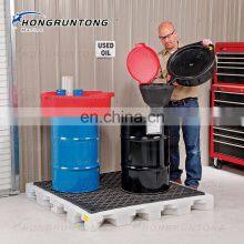 Corrosion Resistance Steel 4 Drum Low Profile Spill Containment Pallet thumbnail-5