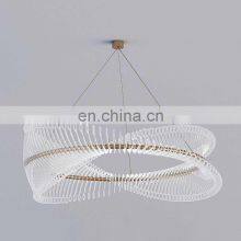 Gold Bed Room Chandelier Lamp Luxury Shape LED Pendant Lighting thumbnail-2