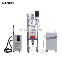Chemical Mixing Pharmaceutical Double Layer Jacketed Automatic Stirring Glass Reactor thumbnail-1