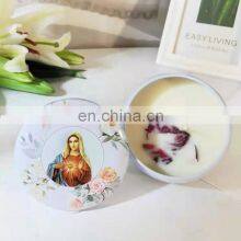 Trending Products 2021 New Arrivals Natural Soybean Wax for Candles Private Label Scented Candles Tin Jar Home Decor thumbnail-3