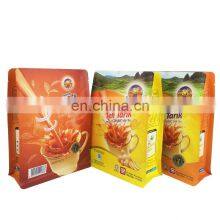 Stand up Milk Tea Pouch Bag Aluminum Foil Flat Bottom Coffee/snack/nuts Plastic Packaging Bag thumbnail-3