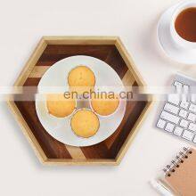 Wooden Serving Tray Snack Tray Breakfast Tray for Breakfast Coffee Tables Homes thumbnail-2