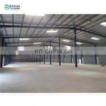 Prefab Steel Curved Roof Structure Workshop Shed Construction Steel Bracing