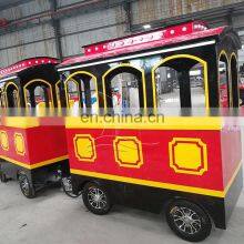 Amusement Park Rides Trackless Train Set Battery Operated in Mall thumbnail-3